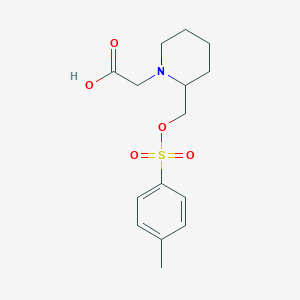 molecular formula C15H21NO5S B7912618 [2-(Toluene-4-sulfonyloxymethyl)-piperidin-1-yl]-acetic acid 