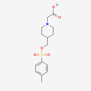molecular formula C15H21NO5S B7912645 [4-(Toluene-4-sulfonyloxymethyl)-piperidin-1-yl]-acetic acid 