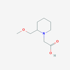 molecular formula C9H17NO3 B7912781 (2-Methoxymethyl-piperidin-1-yl)-acetic acid 