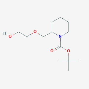 molecular formula C13H25NO4 B7912928 2-(2-Hydroxy-ethoxymethyl)-piperidine-1-carboxylic acid tert-butyl ester 
