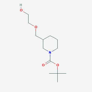 molecular formula C13H25NO4 B7912957 3-(2-Hydroxy-ethoxymethyl)-piperidine-1-carboxylic acid tert-butyl ester 