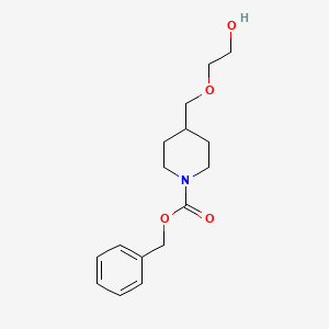 molecular formula C16H23NO4 B7913119 4-(2-Hydroxy-ethoxymethyl)-piperidine-1-carboxylic acid benzyl ester 
