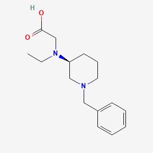 molecular formula C16H24N2O2 B7913152 [((S)-1-Benzyl-piperidin-3-yl)-ethyl-amino]-acetic acid 