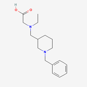 molecular formula C17H26N2O2 B7913167 [(1-Benzyl-piperidin-3-ylmethyl)-ethyl-amino]-acetic acid 