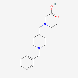 molecular formula C17H26N2O2 B7913171 [(1-Benzyl-piperidin-4-ylmethyl)-ethyl-amino]-acetic acid 