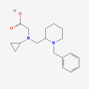 molecular formula C18H26N2O2 B7913218 [(1-Benzyl-piperidin-2-ylmethyl)-cyclopropyl-amino]-acetic acid 