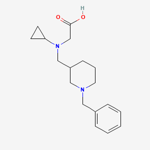 molecular formula C18H26N2O2 B7913225 [(1-Benzyl-piperidin-3-ylmethyl)-cyclopropyl-amino]-acetic acid 