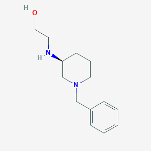 molecular formula C14H22N2O B7913230 2-((S)-1-Benzyl-piperidin-3-ylamino)-ethanol 