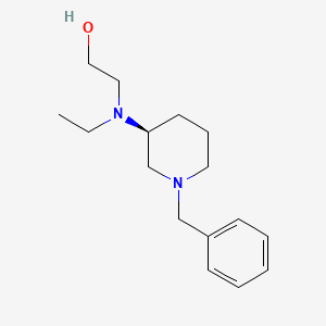 molecular formula C16H26N2O B7913285 2-[((S)-1-Benzyl-piperidin-3-yl)-ethyl-amino]-ethanol 