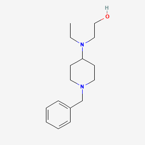 molecular formula C16H26N2O B7913293 2-[(1-Benzyl-piperidin-4-yl)-ethyl-amino]-ethanol 