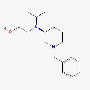 molecular formula C17H28N2O B7913314 2-[((S)-1-Benzyl-piperidin-3-yl)-isopropyl-amino]-ethanol 