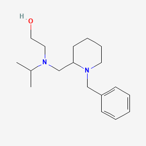 molecular formula C18H30N2O B7913323 2-[(1-Benzyl-piperidin-2-ylmethyl)-isopropyl-amino]-ethanol 