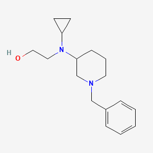 molecular formula C17H26N2O B7913339 2-[(1-Benzyl-piperidin-3-yl)-cyclopropyl-amino]-ethanol 