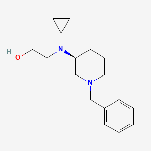 molecular formula C17H26N2O B7913346 (S)-2-((1-Benzylpiperidin-3-yl)(cyclopropyl)amino)ethanol 