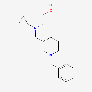 molecular formula C18H28N2O B7913355 2-[(1-Benzyl-piperidin-3-ylmethyl)-cyclopropyl-amino]-ethanol 