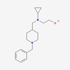 molecular formula C18H28N2O B7913363 2-[(1-Benzyl-piperidin-4-ylmethyl)-cyclopropyl-amino]-ethanol 