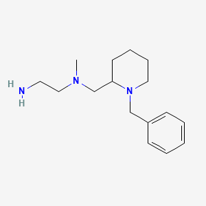 molecular formula C16H27N3 B7913368 N1-((1-Benzylpiperidin-2-yl)methyl)-N1-methylethane-1,2-diamine 