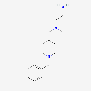 molecular formula C16H27N3 B7913380 N1-((1-Benzylpiperidin-4-yl)methyl)-N1-methylethane-1,2-diamine 
