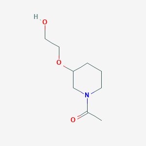 molecular formula C9H17NO3 B7913386 1-(3-(2-Hydroxyethoxy)piperidin-1-yl)ethanone 