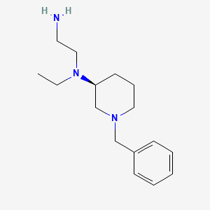 molecular formula C16H27N3 B7913397 (S)-N1-(1-Benzylpiperidin-3-yl)-N1-ethylethane-1,2-diamine 