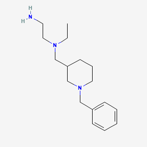 molecular formula C17H29N3 B7913400 N1-((1-Benzylpiperidin-3-yl)methyl)-N1-ethylethane-1,2-diamine 
