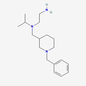molecular formula C18H31N3 B7913421 N1-((1-Benzylpiperidin-3-yl)methyl)-N1-isopropylethane-1,2-diamine 