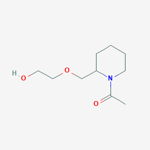 molecular formula C10H19NO3 B7913423 1-[2-(2-Hydroxy-ethoxymethyl)-piperidin-1-yl]-ethanone 