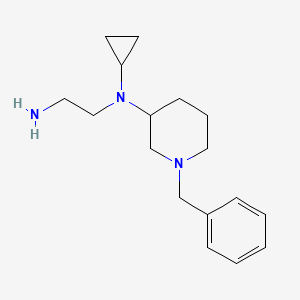 molecular formula C17H27N3 B7913430 N1-(1-benzylpiperidin-3-yl)-N1-cyclopropylethane-1,2-diamine 