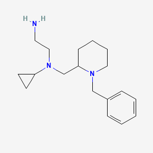 molecular formula C18H29N3 B7913433 N1-((1-Benzylpiperidin-2-yl)methyl)-N1-cyclopropylethane-1,2-diamine 