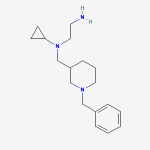 molecular formula C18H29N3 B7913439 N1-((1-Benzylpiperidin-3-yl)methyl)-N1-cyclopropylethane-1,2-diamine 