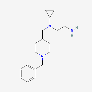 molecular formula C18H29N3 B7913447 N1-((1-Benzylpiperidin-4-yl)methyl)-N1-cyclopropylethane-1,2-diamine 