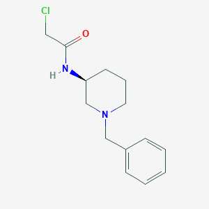 molecular formula C14H19ClN2O B7913451 N-((S)-1-Benzyl-piperidin-3-yl)-2-chloro-acetamide 