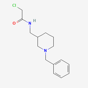 molecular formula C15H21ClN2O B7913459 N-(1-Benzyl-piperidin-3-ylmethyl)-2-chloro-acetamide 