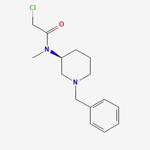 molecular formula C15H21ClN2O B7913470 N-((S)-1-Benzyl-piperidin-3-yl)-2-chloro-N-methyl-acetamide 