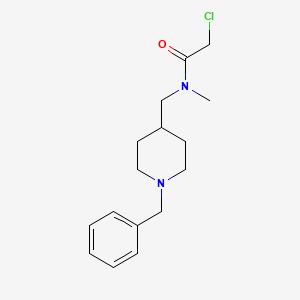 molecular formula C16H23ClN2O B7913491 N-(1-Benzyl-piperidin-4-ylmethyl)-2-chloro-N-methyl-acetamide 