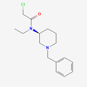 molecular formula C16H23ClN2O B7913494 N-((S)-1-Benzyl-piperidin-3-yl)-2-chloro-N-ethyl-acetamide 