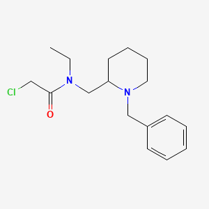molecular formula C17H25ClN2O B7913506 N-(1-Benzyl-piperidin-2-ylmethyl)-2-chloro-N-ethyl-acetamide 