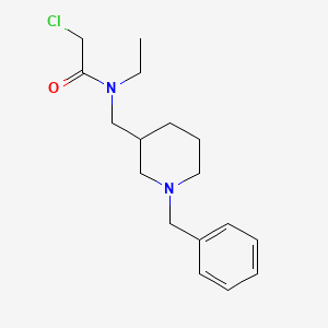 molecular formula C17H25ClN2O B7913507 N-(1-Benzyl-piperidin-3-ylmethyl)-2-chloro-N-ethyl-acetamide 