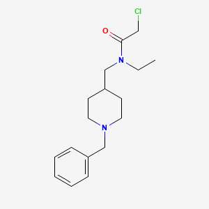 molecular formula C17H25ClN2O B7913509 N-(1-Benzyl-piperidin-4-ylmethyl)-2-chloro-N-ethyl-acetamide 