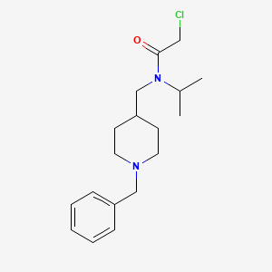 molecular formula C18H27ClN2O B7913527 N-(1-Benzyl-piperidin-4-ylmethyl)-2-chloro-N-isopropyl-acetamide 