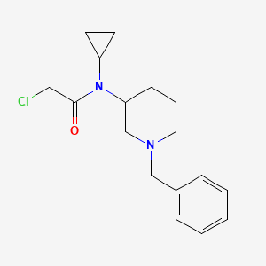 molecular formula C17H23ClN2O B7913531 N-(1-Benzyl-piperidin-3-yl)-2-chloro-N-cyclopropyl-acetamide 