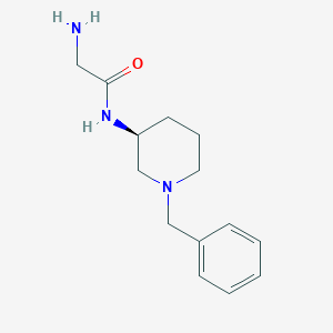 molecular formula C14H21N3O B7913563 2-Amino-N-((S)-1-benzyl-piperidin-3-yl)-acetamide 