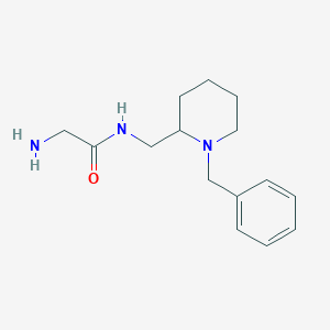 molecular formula C15H23N3O B7913566 2-Amino-N-(1-benzyl-piperidin-2-ylmethyl)-acetamide 