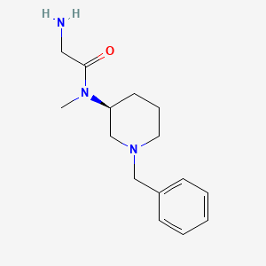 molecular formula C15H23N3O B7913590 2-Amino-N-((S)-1-benzyl-piperidin-3-yl)-N-methyl-acetamide 
