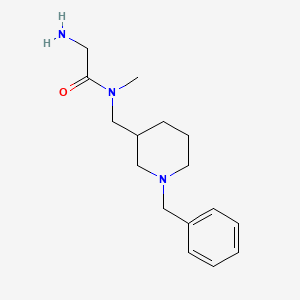 molecular formula C16H25N3O B7913601 2-Amino-N-(1-benzyl-piperidin-3-ylmethyl)-N-methyl-acetamide 