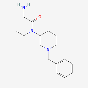 molecular formula C16H25N3O B7913612 2-Amino-N-(1-benzyl-piperidin-3-yl)-N-ethyl-acetamide 
