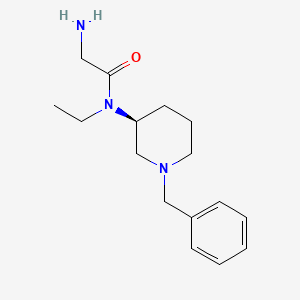 molecular formula C16H25N3O B7913616 2-Amino-N-((S)-1-benzyl-piperidin-3-yl)-N-ethyl-acetamide 