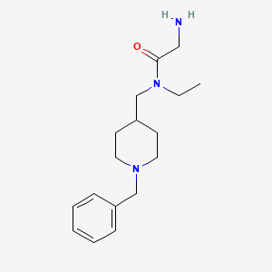 molecular formula C17H27N3O B7913629 2-Amino-N-(1-benzyl-piperidin-4-ylmethyl)-N-ethyl-acetamide 