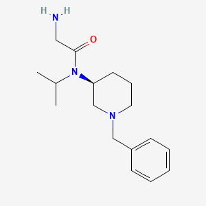 molecular formula C17H27N3O B7913633 2-Amino-N-((S)-1-benzyl-piperidin-3-yl)-N-isopropyl-acetamide 