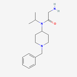 molecular formula C17H27N3O B7913639 2-Amino-N-(1-benzyl-piperidin-4-yl)-N-isopropyl-acetamide 